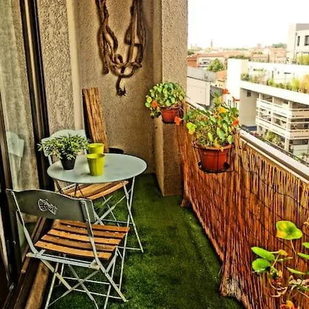 Le Patchwork-loft Calme Et Cozy+parking Privé Apartamento